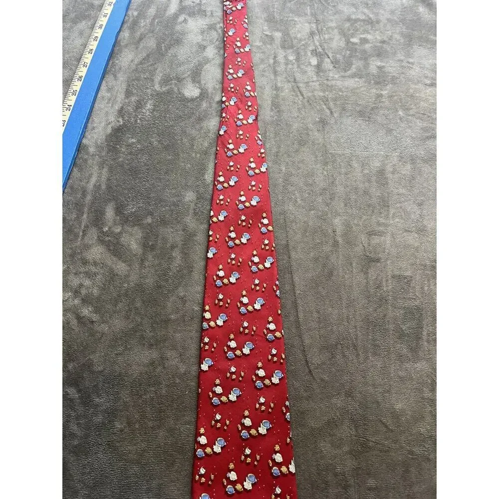 GORGEOUS Brooks Brothers Red with Blue‎ Tropical Fish Silk Tie